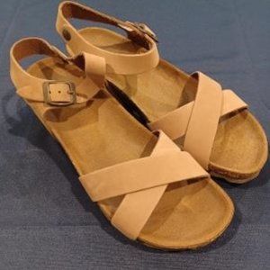 A. Giannetti Sandals, Dark Tan, Size 39/9